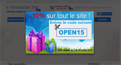 Desktop Screenshot of jepersonnalisetout.com