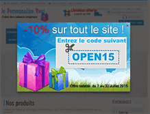 Tablet Screenshot of jepersonnalisetout.com
